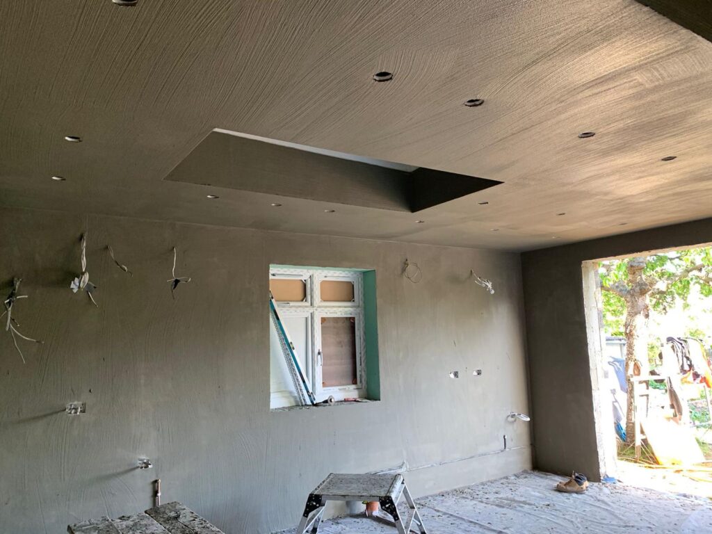 Interior Rendering base coat + Pastering BR5