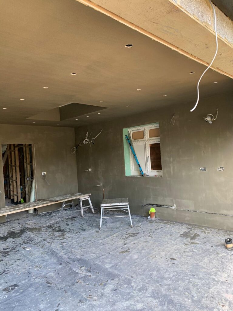 Interior Rendering base coat + Pastering BR5