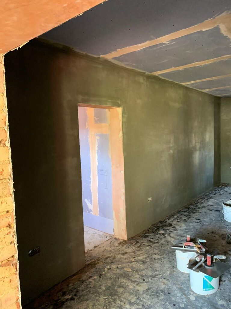Interior Rendering base coat + Pastering BR5