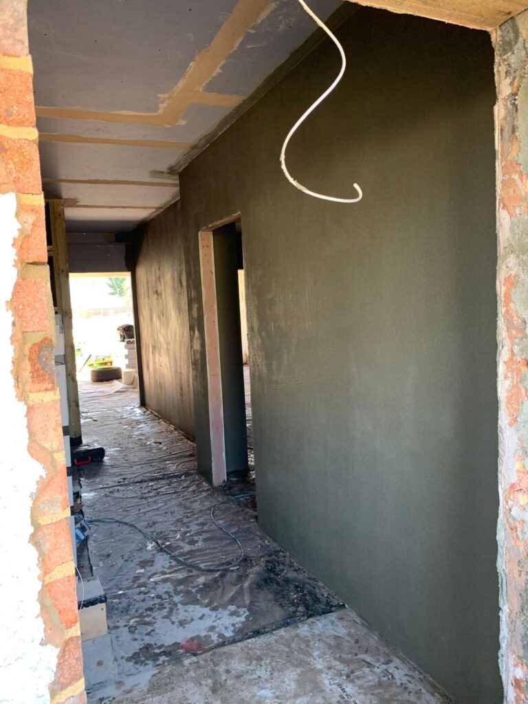 Interior Rendering base coat + Pastering BR5