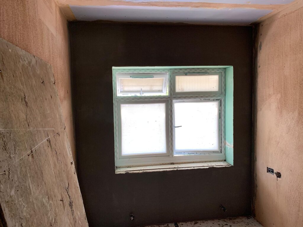 Interior Rendering base coat + Pastering BR5