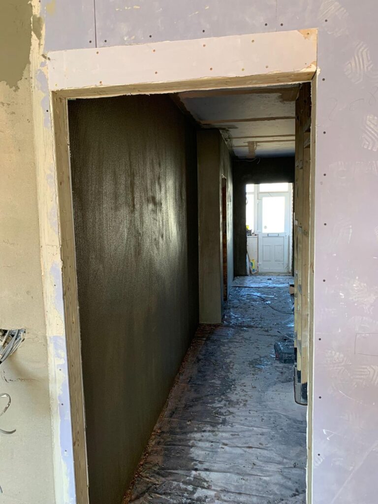 Interior Rendering base coat + Pastering BR5