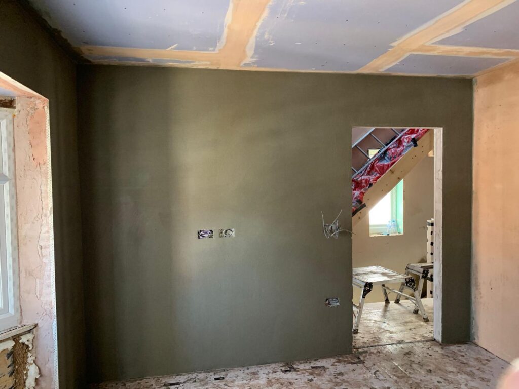Interior Rendering base coat + Pastering BR5