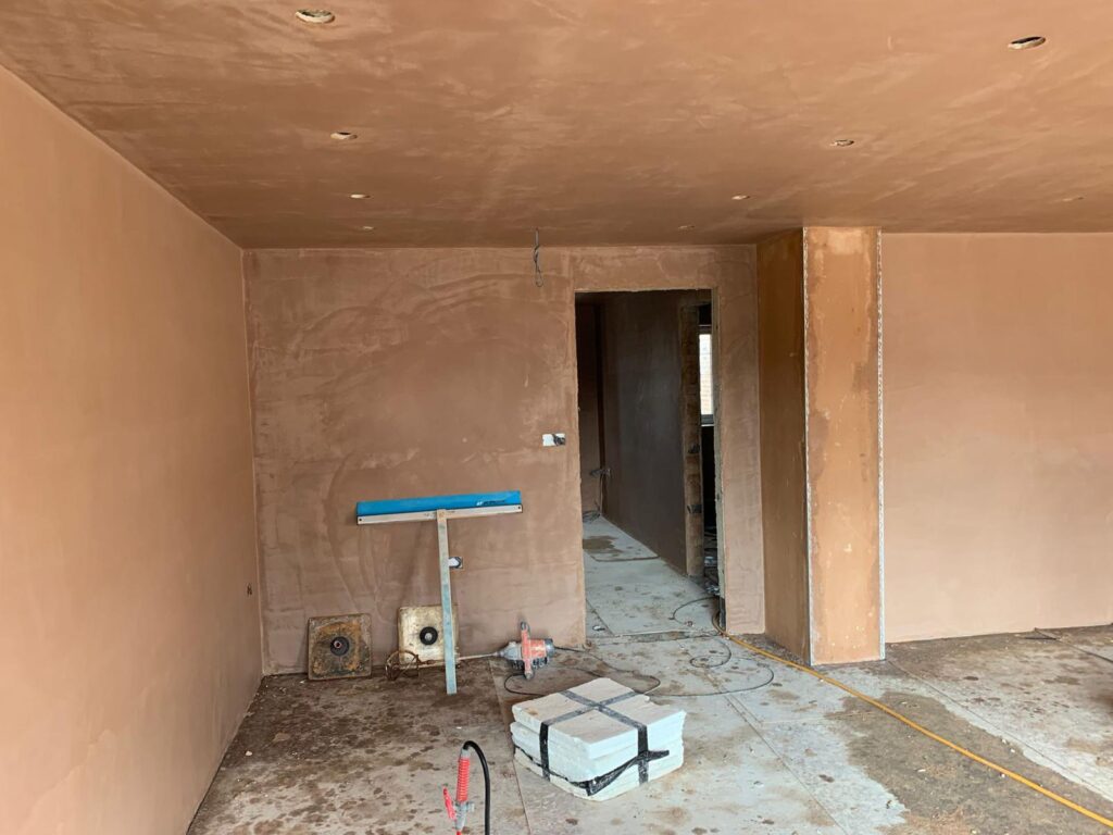 Interior Rendering base coat + Pastering BR5