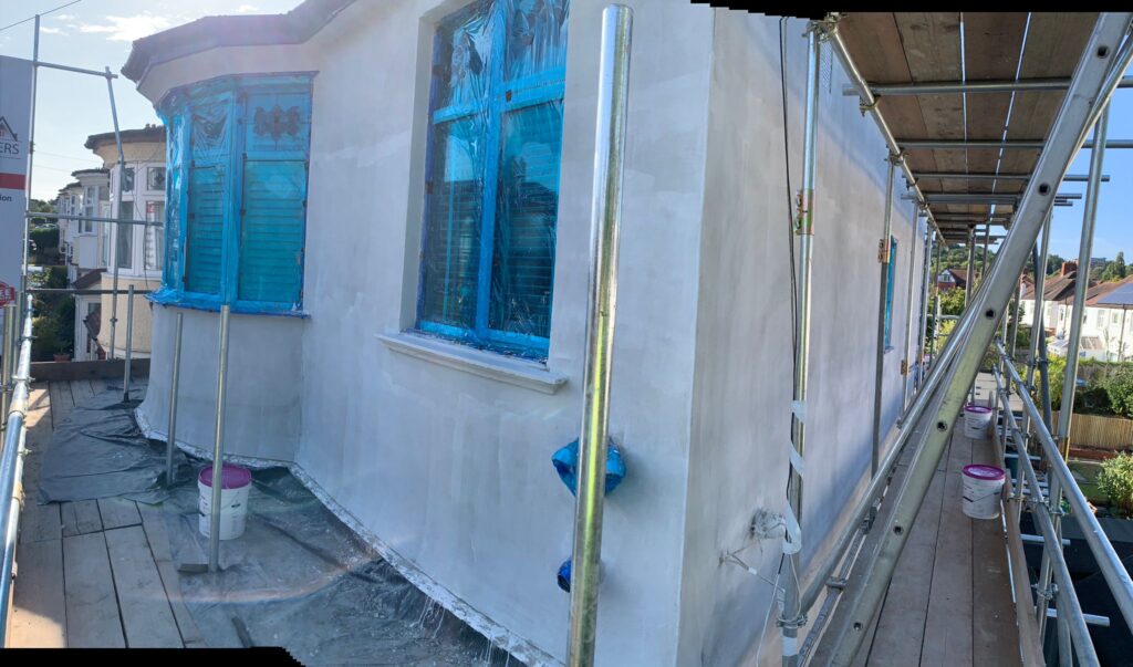 Render only with white finish