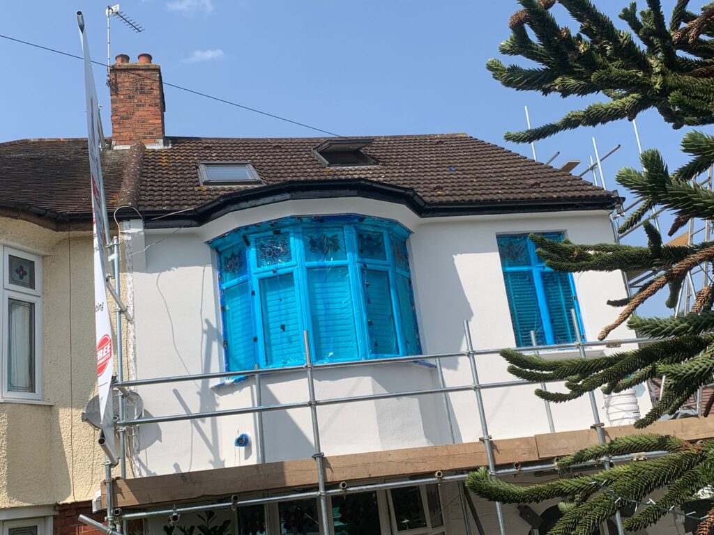 Render only with white finish