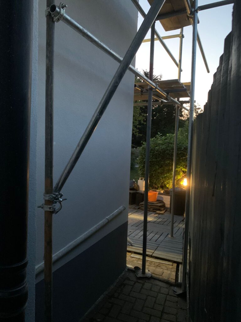 Render only with white finish