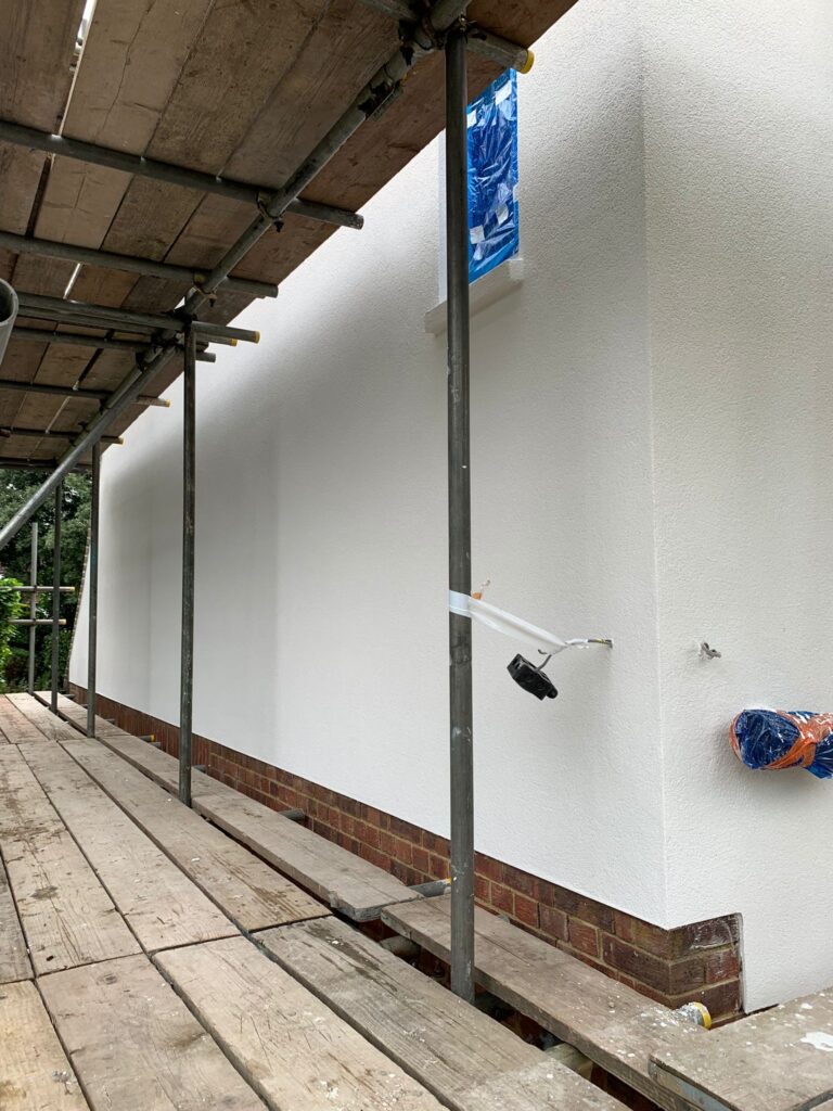 Render only with white finish